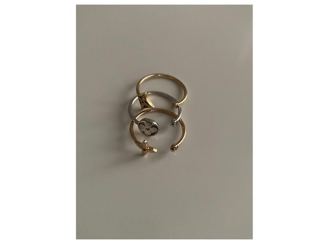 Louis Vuitton Anello di fiori, 3 oro e diamanti. Idillio Argento - vista 3