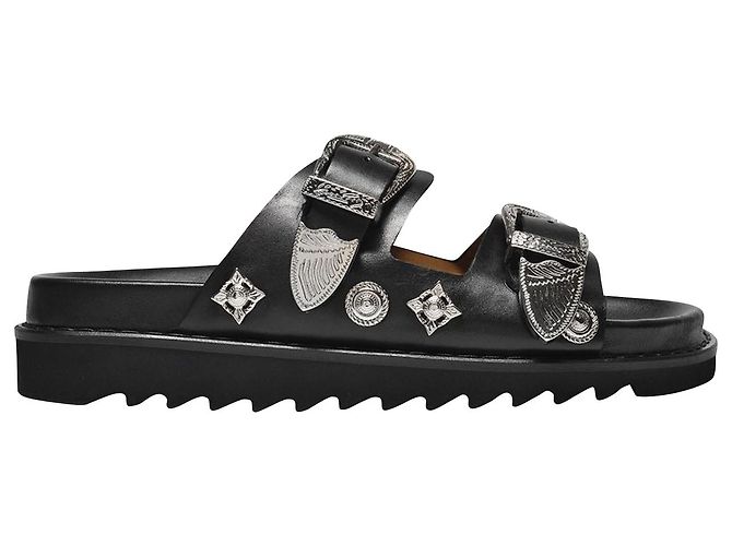 AJ844 Mulo - Toga Pulla - Nero - Pelle - vista 4