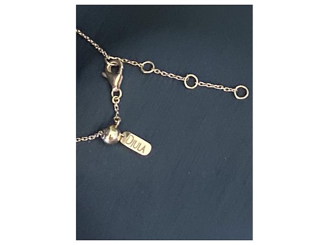 Djula Choker catene con stella triplo diamante D'oro - vista 2