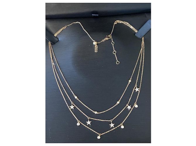 Djula Choker catene con stella triplo diamante D'oro - vista 7