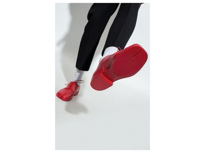Maison Martin Margiela Scarpe Tabi Rosse Rosso - vista 3