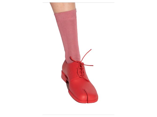 Maison Martin Margiela Scarpe Tabi Rosse Rosso - vista 5