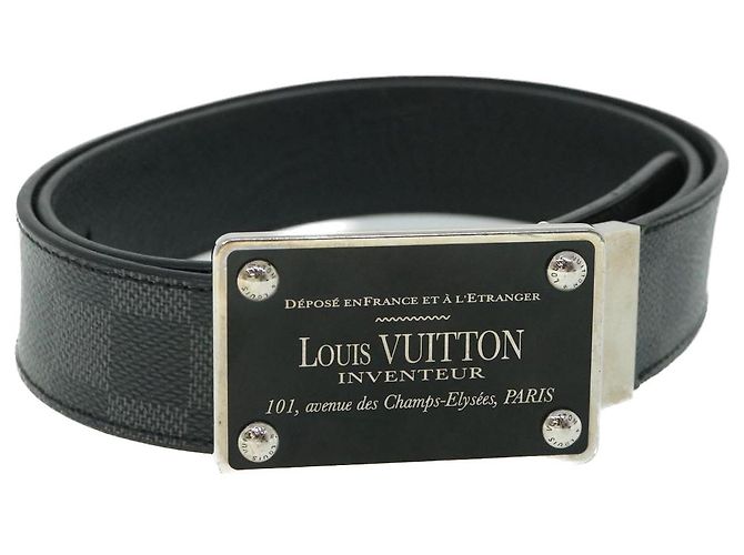 LOUIS VUITTON Damier Graphite Ceinture Inventeur Tour Gürtel M9632V LV Auth.th4026 - Ansicht 2