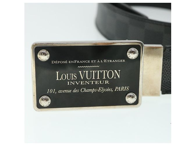 LOUIS VUITTON Damier Graphite Ceinture Inventeur Tour Gürtel M9632V LV Auth.th4026 - Ansicht 6