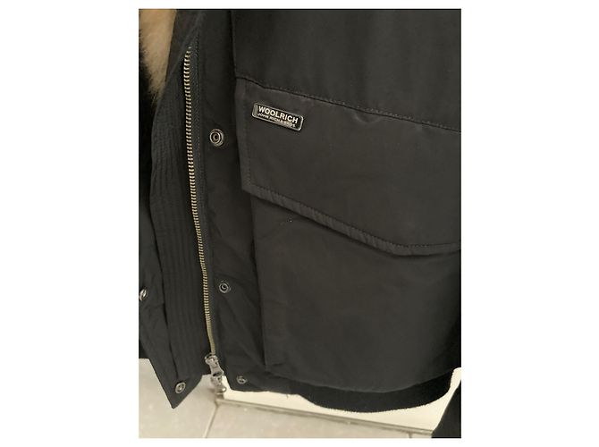 Woolrich Jacke Schwarz mit Fellkapuze Größe M - Ansicht 6