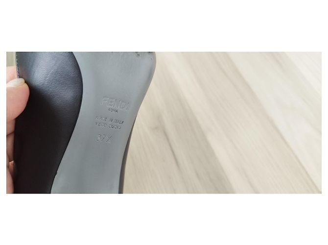 Fendi Black Leather Heels - view 11