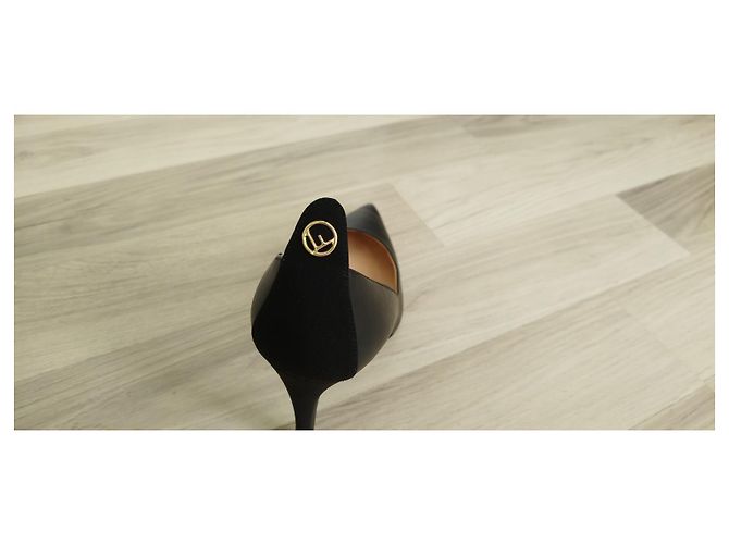 Fendi Black Leather Heels - view 8