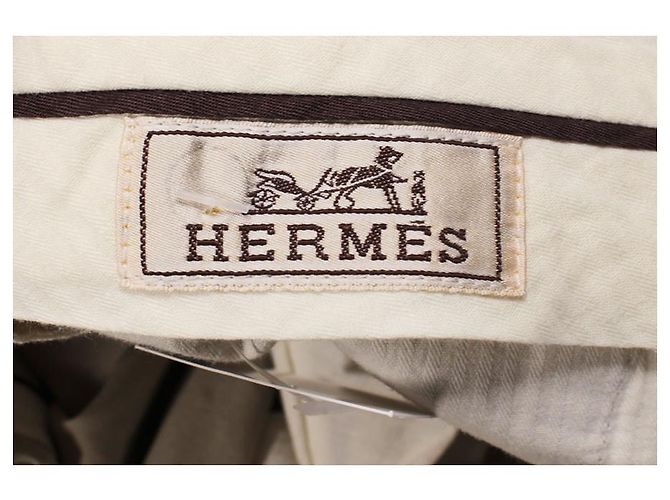 Hermès Pantaloni Beige - vista 3