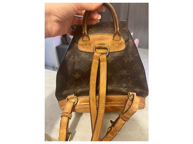 Montsouris Louis Vuitton Rucksack Braun Stoff - Ansicht 2