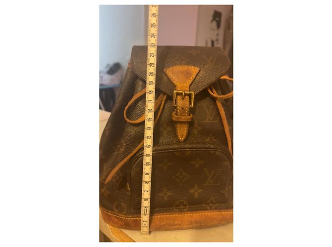 Montsouris Louis Vuitton Rucksack Braun Stoff - Ansicht 6