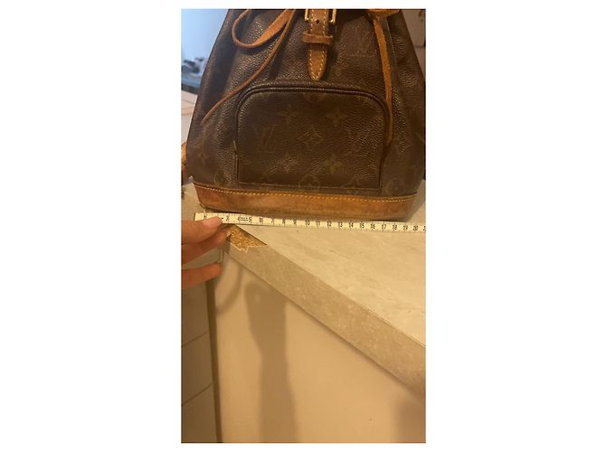 Montsouris Louis Vuitton Rucksack Braun Stoff - Ansicht 7