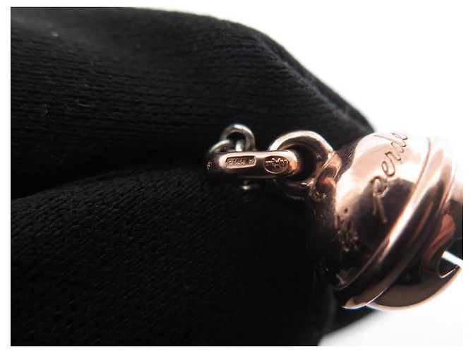 COLLANA IN ARGENTO DODO POMELLATO ESSENZIALE 2 CIONDOLO CAMPANELLA TAG DODO ORO ROSA 9K - vista 11