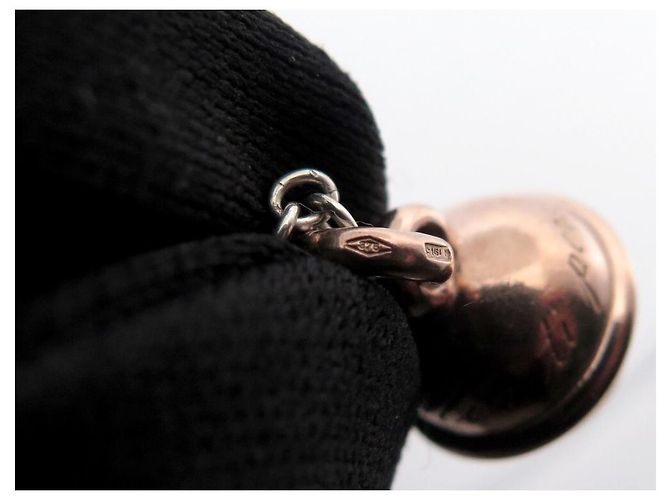 COLLANA IN ARGENTO DODO POMELLATO ESSENZIALE 2 CIONDOLO CAMPANELLA TAG DODO ORO ROSA 9K - vista 12