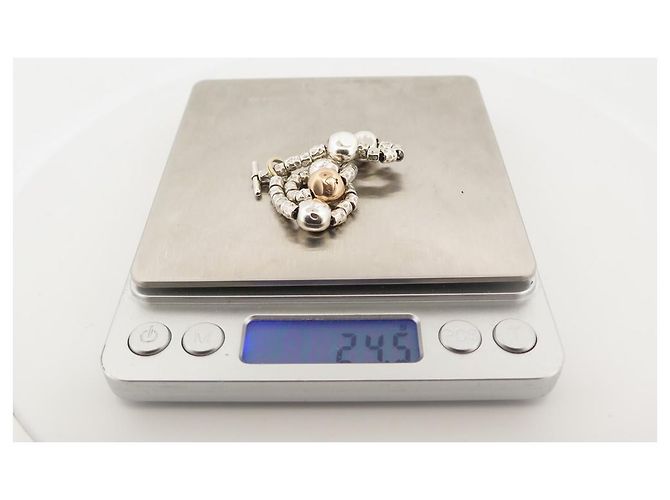 Dodo Pomellato BRACCIALE POMELLATO DODO IN ARGENTO E PERLINE D'ORO17 PERLE D'ARGENTO STERLING - vista 8