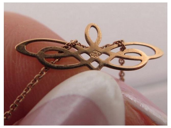 COLLANA GINETTE NY MINI LIBELLULA DF05 70 CM IN ORO ROSA 18Collana in oro K D'oro - vista 3