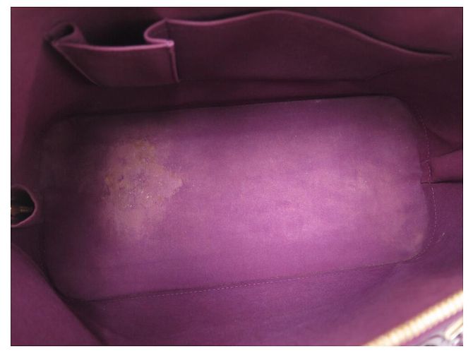 BORSA A MANO LOUIS VUITTON ALMA GM IN PELLE MONOGRAM VERNICE FUCSIA Fuschia - vista 4
