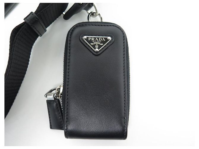 NUOVA BORSA PRADA TRIANGLE BORSA MULTITASCHE 2VH155 BORSA A MANO IN PELLE NERA - vista 14