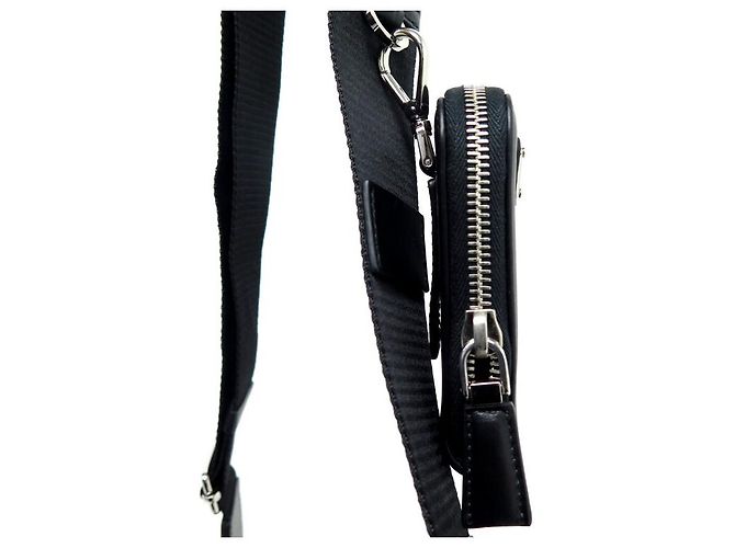 NUOVA BORSA PRADA TRIANGLE BORSA MULTITASCHE 2VH155 BORSA A MANO IN PELLE NERA - vista 5