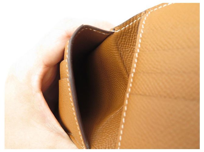 Hermès CARTERA MC HERMES2 TARJETERO COPERNIC DE PIEL EPSOM MARRÓN Castaño - vista 8