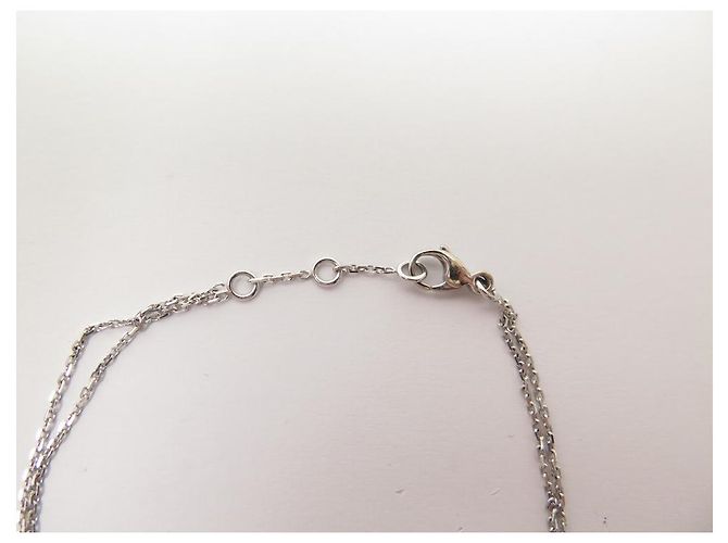 CHAUMET-ARMBAND-Gliederset 17 cm oder blanc 18K & DIAMOND GOLD DIAMANTEN Silber - Ansicht 2