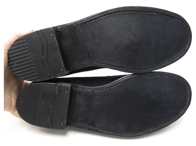 MOCASSINI JM WESTON 180 7C 41 SCARPE IN CAMOSCIO NERO - vista 3