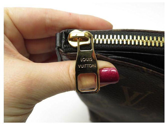 NUOVA POUCH BELLEZZA LOUIS VUITTON PALLAS M64123 BORSA A MARSUPIO MONOGRAM NUOVA Marrone - vista 7