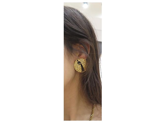 ORECCHINI CHANEL SILHOUETTE COCO DE CASTELLANE 1985 ORECCHINI MARTELÈ D'oro - vista 7