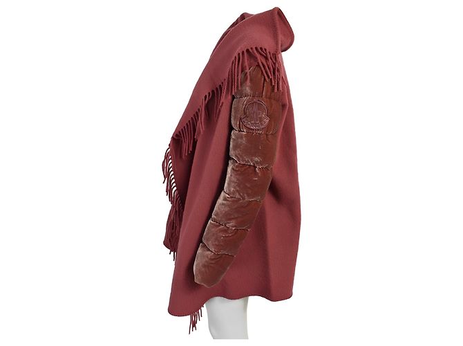 Capa Moncler Mantella Rosa de Lana - vista 2