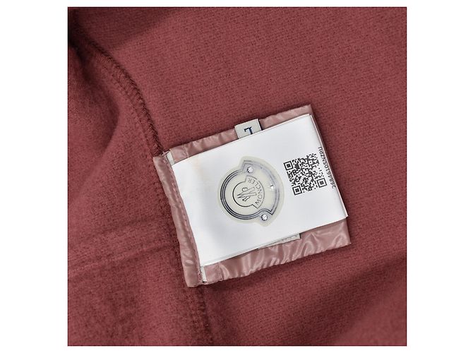 Capa Moncler Mantella Rosa de Lana - vista 4