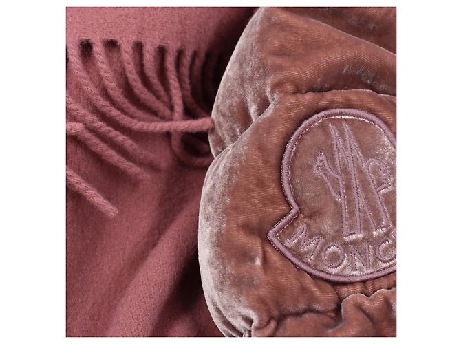 Capa Moncler Mantella Rosa de Lana - vista 7