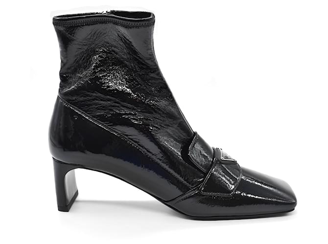 Botines Prada de charol negro - vista 6