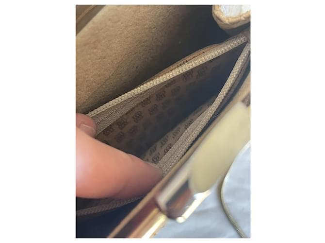 DIOR 70la pochette in pitone di Nero Marrone chiaro Gold hardware - vista 7