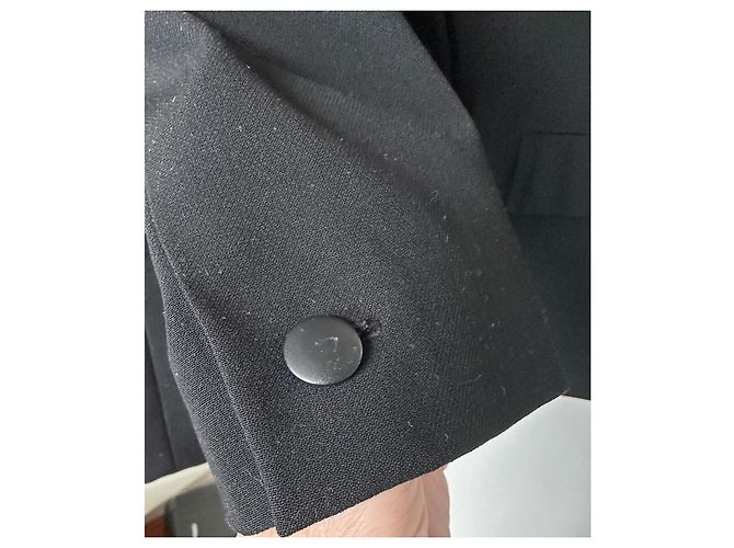 Christian Dior Black Wool Tuxedo Pleated Jacket and Pants - view 11