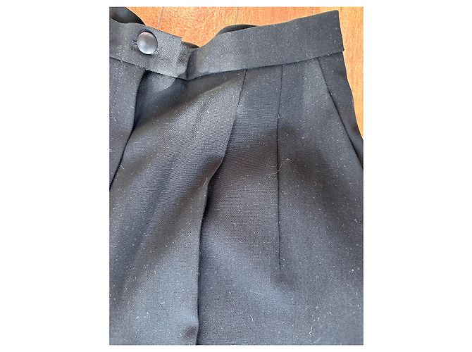Christian Dior Black Wool Tuxedo Pleated Jacket and Pants - view 14
