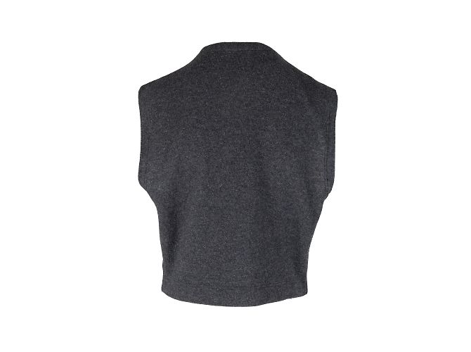 Gilet en laine Dolce & Gabbana Gris - vue 2