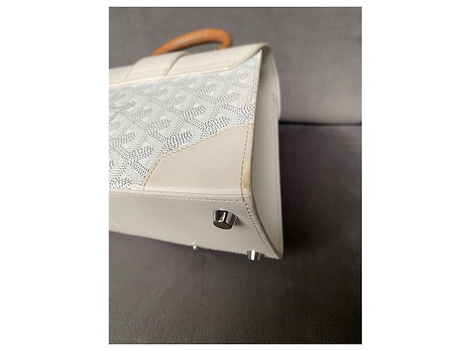 Goyard Saigon Mini Borsa bianca in pelle Bianco - vista 11