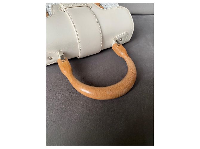 Goyard Saigon Mini Borsa bianca in pelle Bianco - vista 14