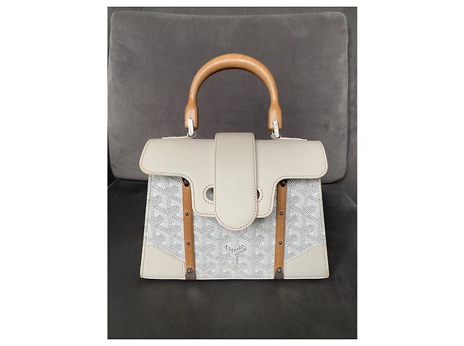 Goyard Saigon Mini Borsa bianca in pelle Bianco - vista 17
