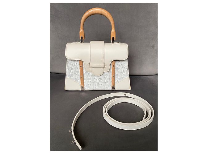 Goyard Saigon Mini Borsa bianca in pelle Bianco - vista 2