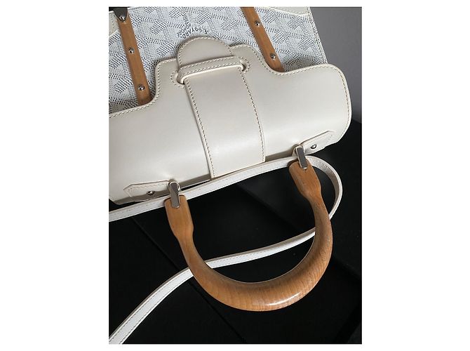Goyard Saigon Mini Borsa bianca in pelle Bianco - vista 6