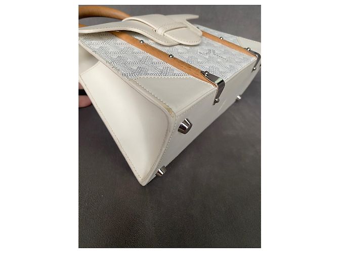 Goyard Saigon Mini Borsa bianca in pelle Bianco - vista 9