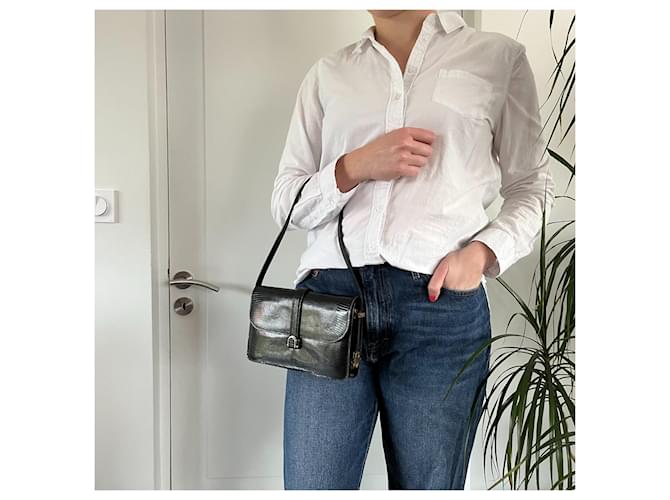 Anni della borsa Lancel 70 Nero - vista 8