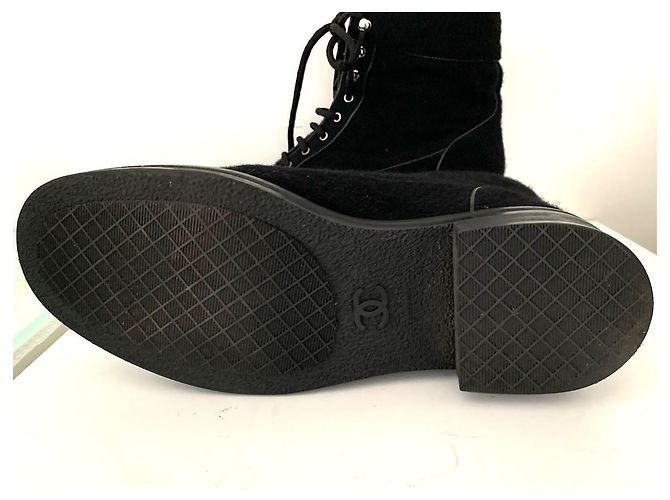 Stivaletti Chanel Neri Nero - vista 3