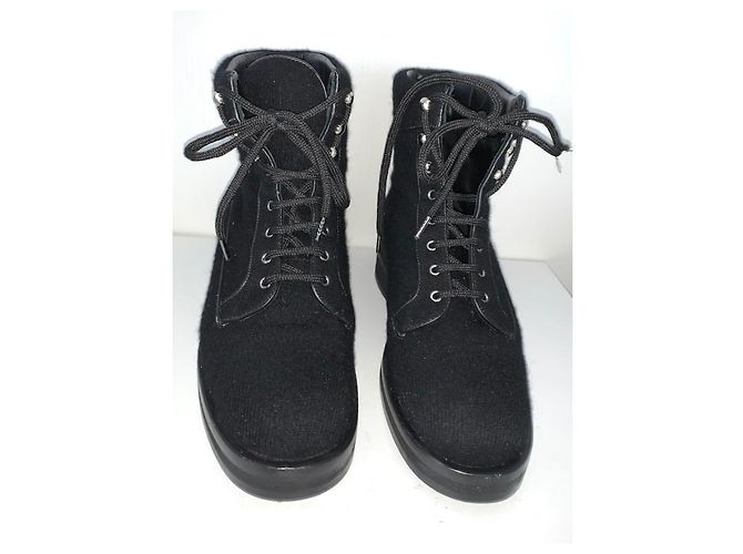 Stivaletti Chanel Neri Nero - vista 5