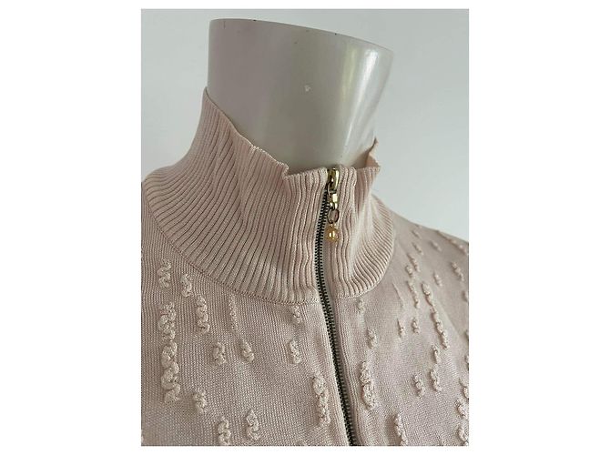 Cambon Weste / Chanel ärmelloser Cardigan Pink Beige - Ansicht 5