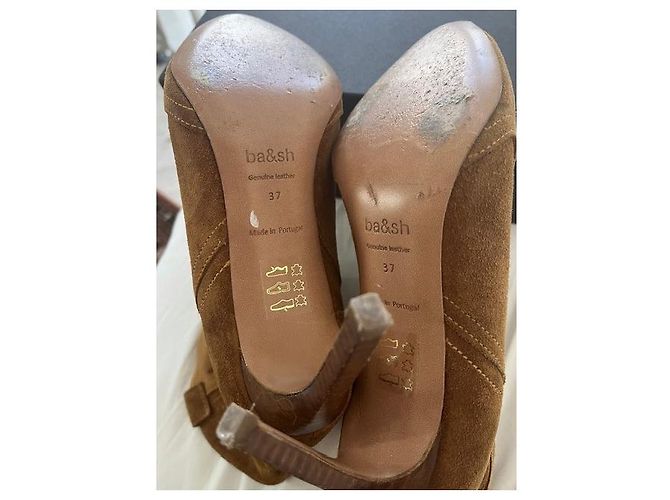 Ba&Sh Caitlin Stiefeletten Cognac Hirschleder - Ansicht 2