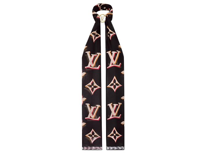 Louis Vuitton Stola LV Envy di LV Overgram Nero - vista 2
