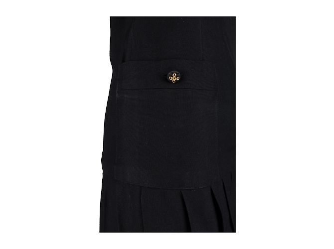 Chanel-Plisseekleid mit Träger Schwarz - Ansicht 6