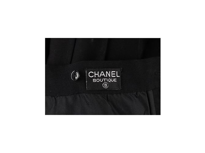 Chanel-Plisseekleid mit Träger Schwarz - Ansicht 7