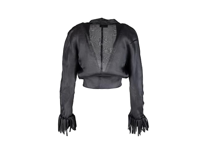 Completo top e gonna velati Prada Nero - vista 5